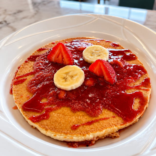Strawberry Banana Banana Banana Strawberry Pancake.