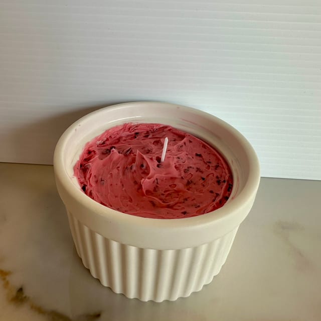 Beet Candle.