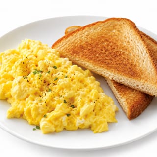 Scrambled Egg With Garlic Toast