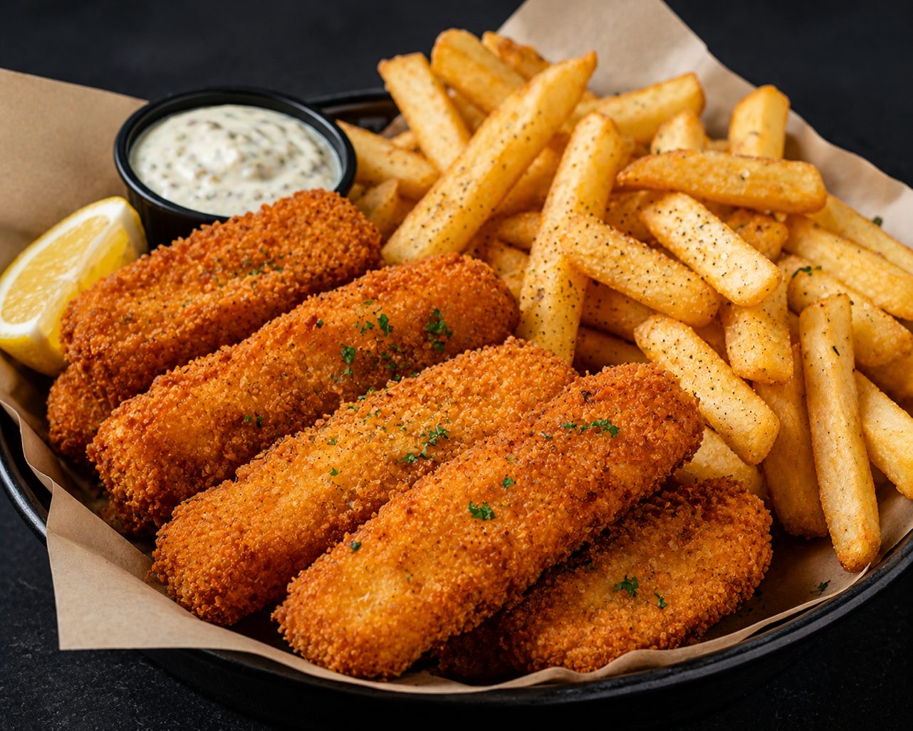 Fish Sticks & Chips.
