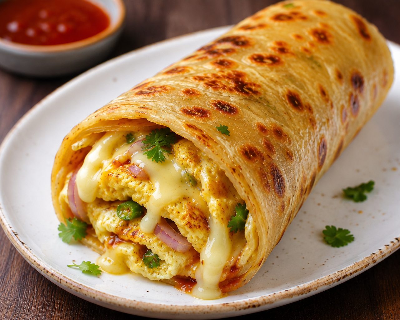 Egg Paratha.