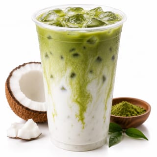 Honey Matcha Iced Latte
