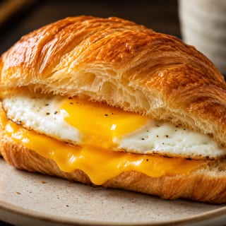 Egg Cheese Croissant Meal