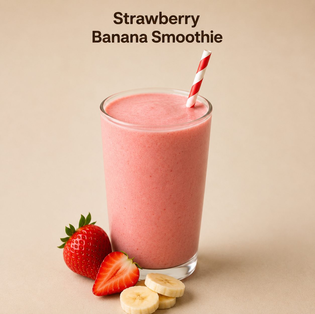 Strawberry Banana Smoothie.