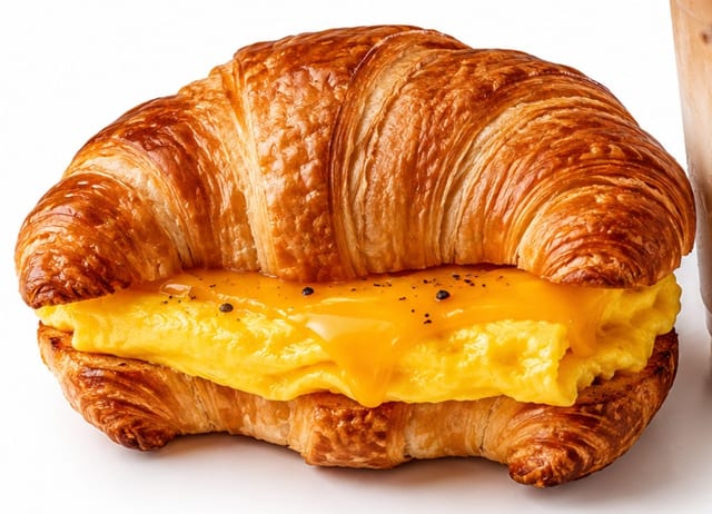 Egg cheese croissant
