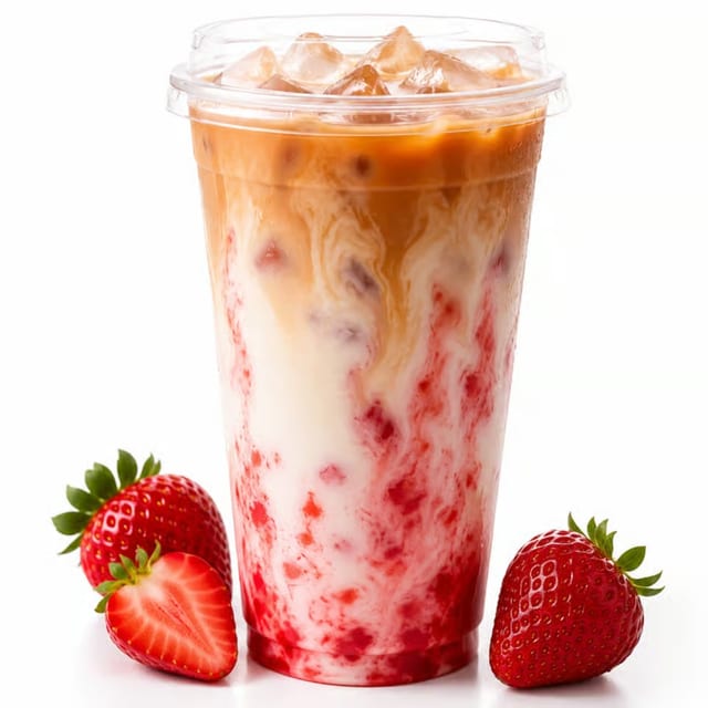 Strawberry & Tropical Iced Lattes