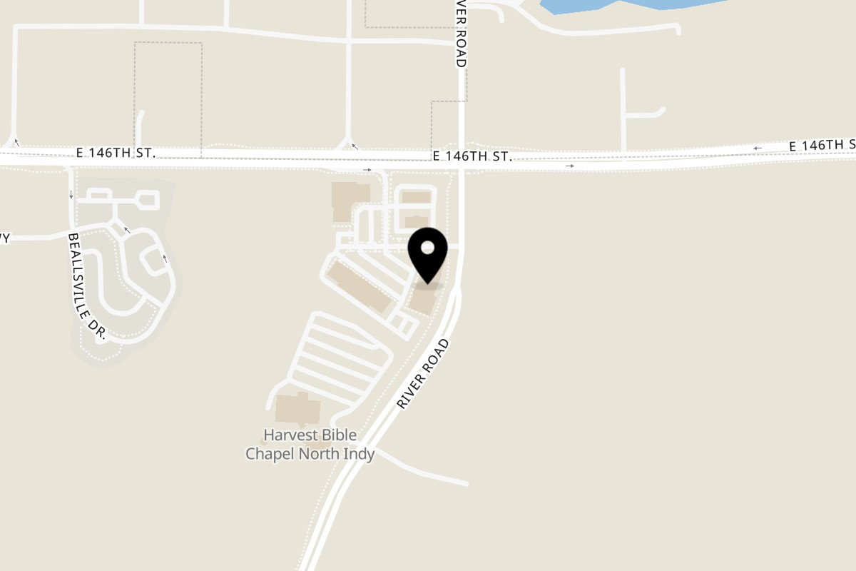 Map showing the location of Kick Starrt Café on 14560 River Rd in Carmel