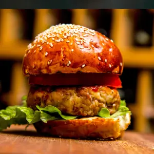 Chicken burger in Carmel, IN